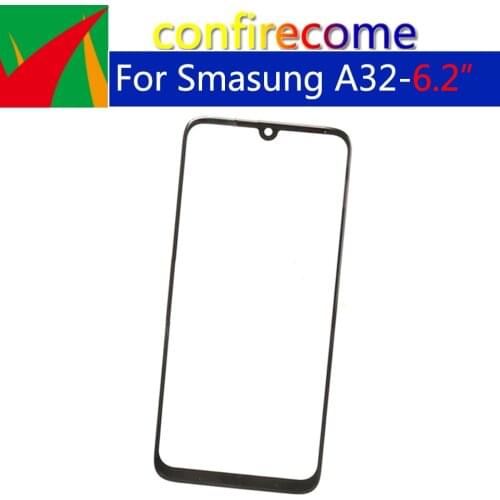 10Pcs\Lot For Samsung Galaxy A32 5G Touch Screen Front Glass Panel LCD Outer Display Lens With OCA Glue Replacement