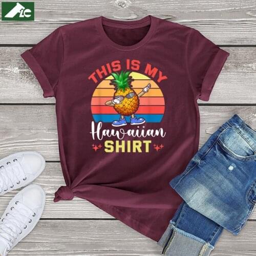 Funny Pineapple Halloween Graphic T Shirts for Women Fahion Kawaii Clothes Unisex Harajuku Hawaiian Oversized Woman TShirts 3XL