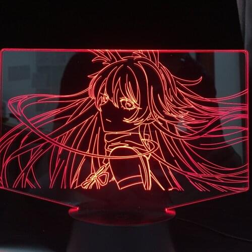 Anime Led Light Akame Ga Kill for Bedroom Decoration Nightlight Birthday Gift Room Decor Table 3d Lamp Akame Ga Kill Dropship