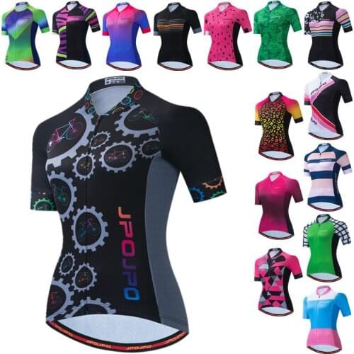 Weimostar 2021 Gear Cycling Jersey Womens Mountain Bike Clothing Breathable Pro Racing Bicycle Clothes Team Bicycle Shirt Ropa