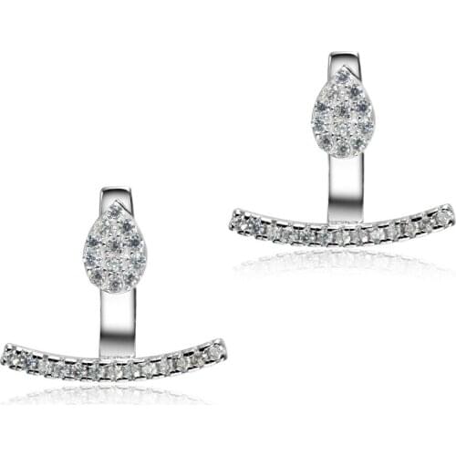 Dormith real 925 sterling silver earrings cute anchor stud earrings multiple wearing styles earrings for women jewelry