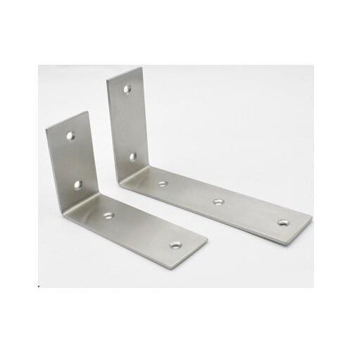 2 Pcs 125/175mm Big Stainless Steel 90 Degree Angle Bracket L type Wall Furniture Shelf Brackets