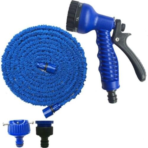 25FT-125FT Garden Hose Pipe Expandable Magic Flexible Water Hose Plastic Hoses Pipe With Spray Gun To Watering Car Wash Spray