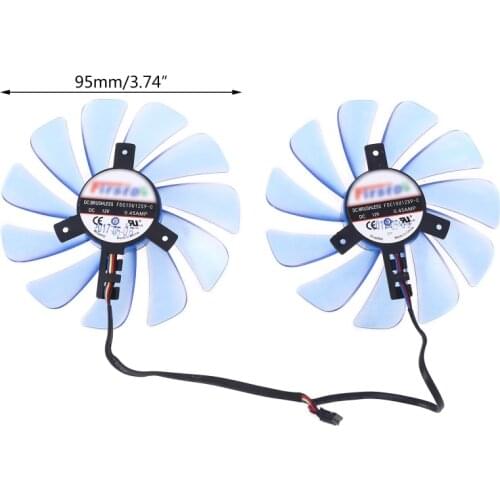 95mm FDC10U12S9-C CF1010U12S GPU Fan For HIS XFX RX580 570 RX590 IceQ GPU fan Dropshipping