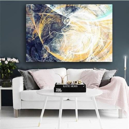 Abstract Geometry Line Oil painting on Canvas Pop Art Posters and Prints Nordic Style Modern Wall Picture for Living Room Decor