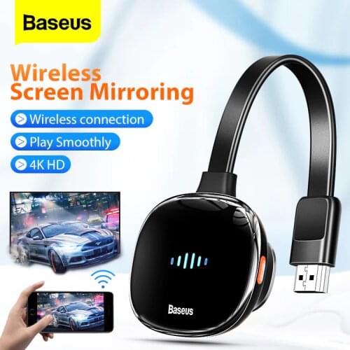 Baseus Wireless Display Adapter HD Media Video Streamer HDMI-compatible Dongle Wireless Wifi Dispaly Screen Mirroring For Phone