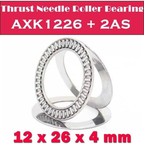 AXK1226 + 2AS Thrust Needle Roller Bearing With Two AS1226 Washers 12*26*4mm ( 10 Pcs) AXK1101 889101 NTB1226 Bearings