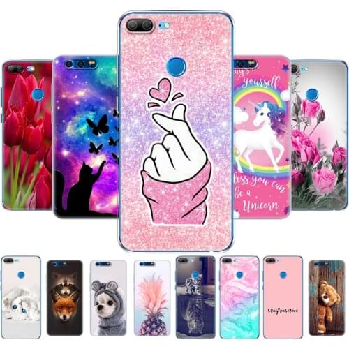 For Honor 9 Case Painted Silicon Soft TPU Back Phone Case Cover For huawei honor 9 lite Fundas Full Protection Coque Bumper