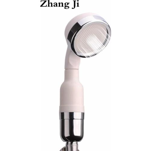 Zhang Ji Stainless Steel Bath Showerhead Filter Drilling Panel High Pressure Therpy Spray Nozzle Water Save Handheld Shower Head