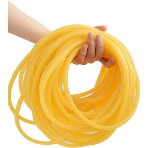 1m Natural Latex Rubber Tube Elastic Slingshots Catapults Tube Band For Camping Shooting Slingshot Catapult Accessories