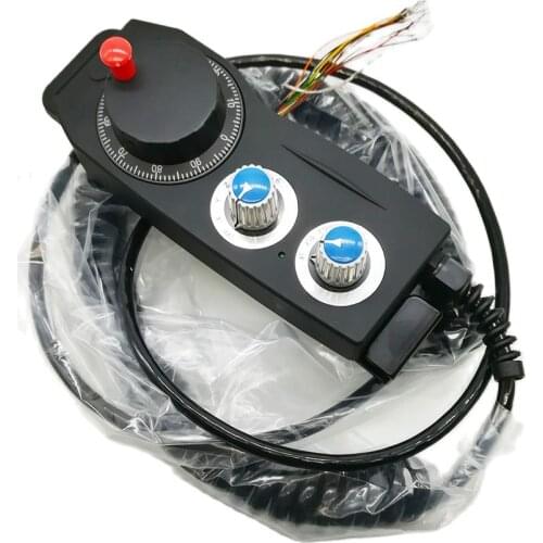 Electronic 6-axis Hand Wheel handheld Encoder 25ppr 100ppr Manual Pulse Generator MPG for Siemens Fanuc Mitsubishi