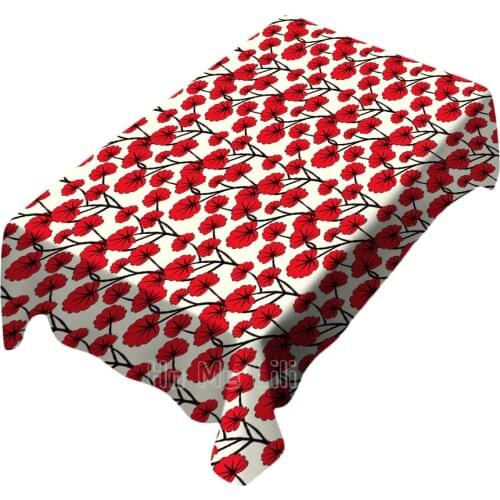 Red Flower Pattern Background Decoration Desktop Indoor And Outdoor Art Design