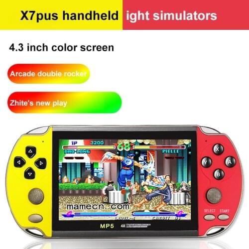 X7 Retro Game Handheld Game Console Built-in 2000+ Classic Games Portable Mini Video Player 4.3 Inch Screen Built-in 8G Memory