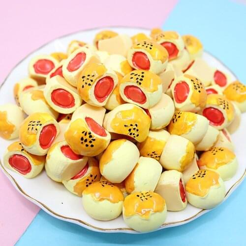Kawaii 3D Bread Resin Cabochons Embellishments Scrapbooking Ornament Accessoreis Button Cameo Fit Hair Jewelry Phone Shell 10pcs