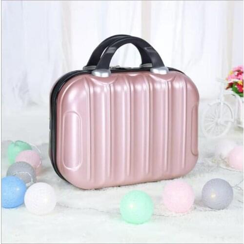 Cosmetic bag 14 inch small suitcase can be hung with trunk Trolley Case accessories storage box