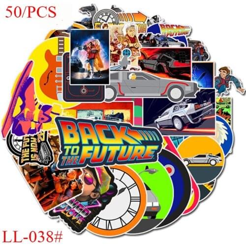 LL-038# 50/pcs back to the future PVC Graffiti sticker Classic Creative Design collection Gift High quality Printing