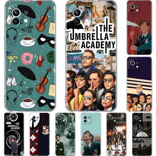 Soft Clear Case For Xiaomi Mi Poco X3 NFC 10T Pro M3 Note 10 Lite 11 F3 9T F3 CC9 TPU Silicone Phone Cover The Umbrella Academy