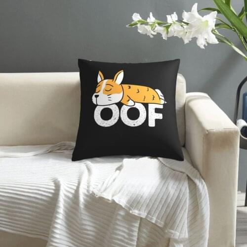 Oof S For Men Women Corgi Gamer Gifts pillowcase printed cushion cover sofa waist pillow pillow cover