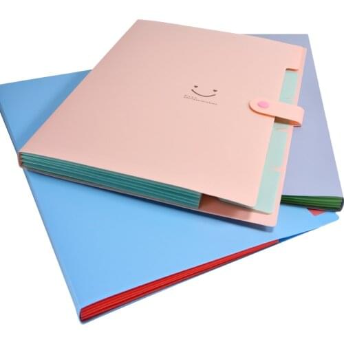 1Pc A4 File File Bag Mailbag Bill Folder, Folder, Fixture, School Office Supplies Extended Folder File Storage Stationery