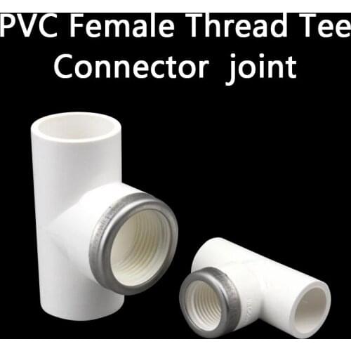 Female Thread Tee Connector T Type Female Thread Pipe Fitting Adapter Coupler Connector for Pipe Fitting Adapter Irrigation 1Pcs