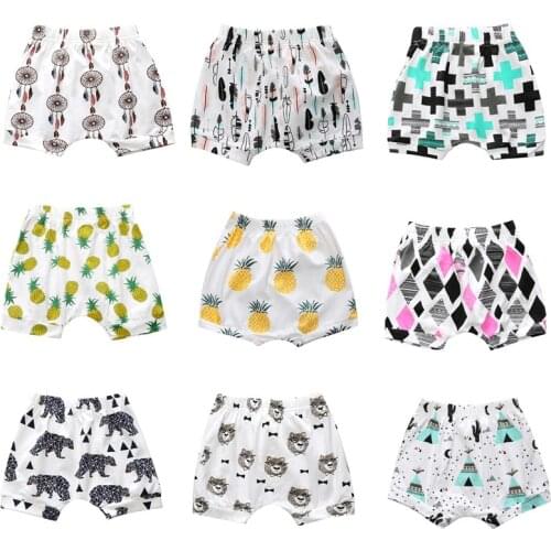 Baby Boys Shorts Summer 2020 Girls Cotton PP Shorts For Boys Girls Children Fruit Print Short Pants Kids Clothing SK090