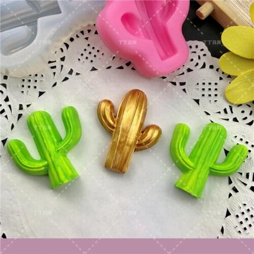 Plant Shape Cactus Candy Chocolate Silicone Mold Fondant Cake Decoration Baking Tool Cupcake Jelly Moulds DIY Resin Clay Art