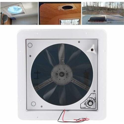 Air Vent Exhaust Fan 12V/24V Manual Gear Adjust Electric 2 Way Ventilation for RV Caravan Camper Yacht