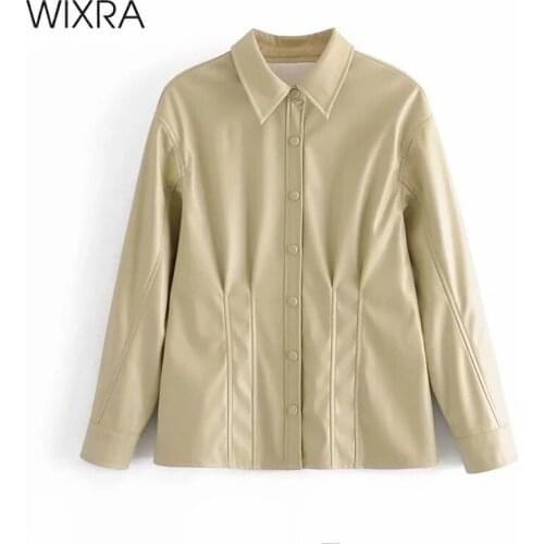 Женские кожаные куртки Wixra China At AliExpress