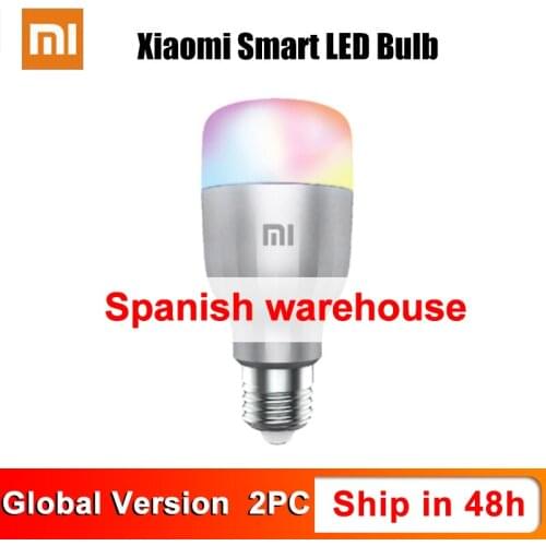 Xiaomi Mijia Smart LED E27 Bulb White & Color Lamp Light WIFI Voice APP Remote Control 10W 1700-6500K Global Version