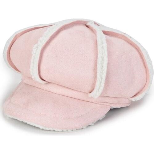 Womens hat autumn and winter new ladies berets thickened lambskin warm fashion womens hats