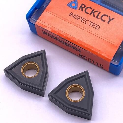 10pcs Carbide Inserts WNMG080404 MG KC3115 CNC Lathe Turning High Quality Blade Tool Cutter Plate for Cast Iron
