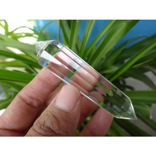 12 Sided Vogel Style Natural Clear Quartz Crystal Wand DT Point Healing 35g