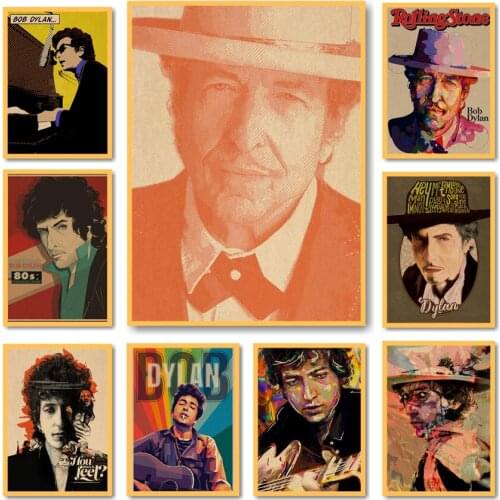 29 Designs Bob Dylan Kraftpaper Poster Alternative Abstract Art Painting Funny Wall Sticker
