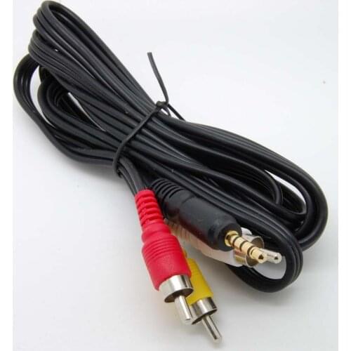 3.5mm to 3 RCA AV A/V TV Video Cable Cord Lead For RCA Coby MP3 MP4 Media Player new
