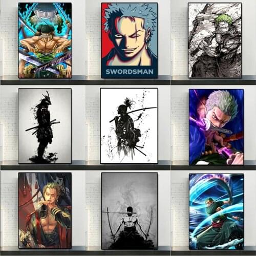 Anime One Piece Canvas Painting Luffy Nami Usopp St. Guis Character HD Poster Childrens Room Decoration Mural Background Wall