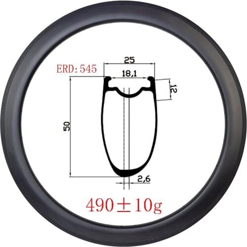 700c 50mmx25mm Asymmetry tubeless basalt brake road Carbon rim UD 3K 12K matte glossy 18H 20H 21H 24H 28H 32H gravel bike Wheels