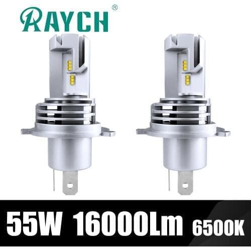 Car Headlight Kit For H4 Near/Far Light DC 12V 6500K 55W 16000Lm CanBus Ready Error Free Good Beam Pattern Auto Headlight Bulb