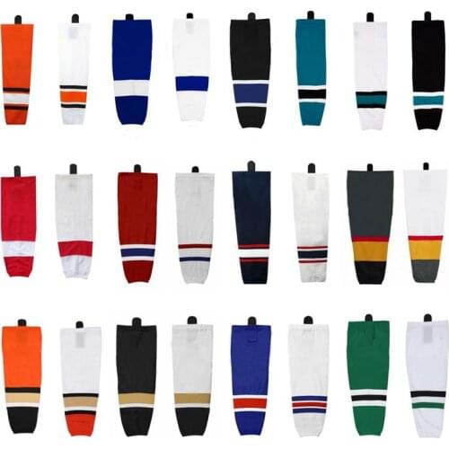 Free Shipping Ice Hockey Socks 100% Polyester Practice Socks For Team