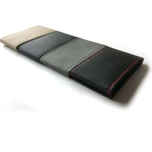 Car Steering Wheel Cover With Needles and Thread Artificial leather Auto Accessories 38cm For Universal Car