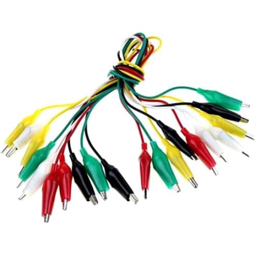 Double-ended crocodiles clips 45MM 5 Colors for crocodiles with cable finder for test leads clips electrical