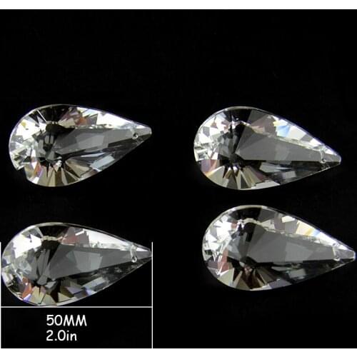 10pcs/Lot 50mm Crystal Chandelier Prism Part Pendant Hanging Suncatcher Parts Free Shipping