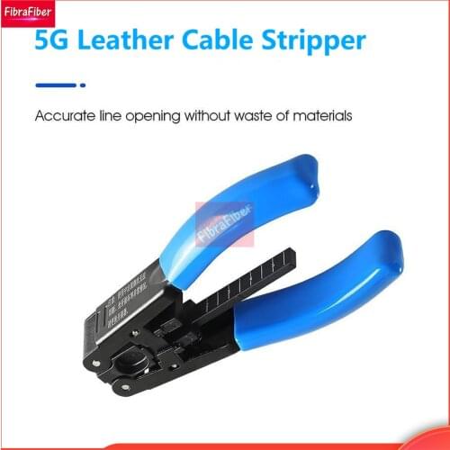 FTTH Optical Fiber Stripping Tool 5G Leather Cable Stripper Pliers 2.1*1.6mm Photoelectric Composite Cable Wire Stripper