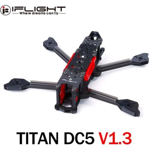 IFlight TITAN DC5 V1.3 5inch 222mm FPV HD Freestyle Frame With 5mm arm Compatible DJI air Unit/Nazgul 5140 Prop for FPV Drone