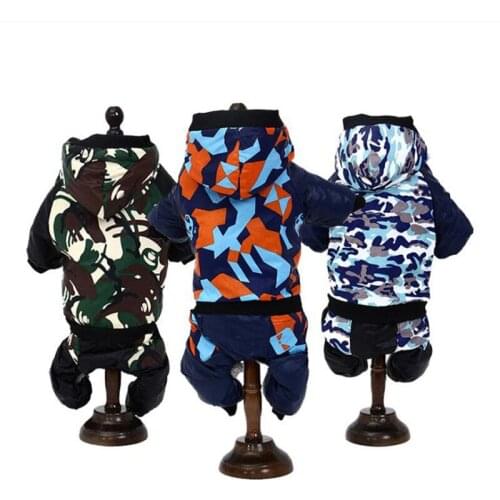 Camouflage Warm Pet Dog Cat Clothes Soft Fleece Puppy Dog Costumes Autumn Winter Clothing for Small Dogs Chihuahua Yorkie Outfit