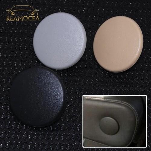 Reamocea 1Pc 15279689 Black Beige Gray Armrest Rear Seat Bolt Cover Cap Fit For Chevy Tahoe Suburban GMC Yukon Cadillac Escalade