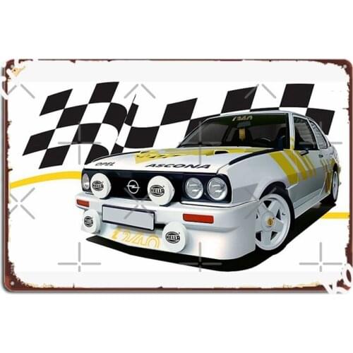 Opel Ascona Motorsport Metal Signs Club Bar Club Party Customize Poster Tin sign Posters
