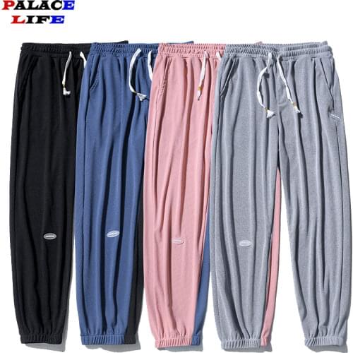 Fashion Brand Men Casual Sweatpants New Couple Street trend Male Printing Drawstring Pants Mens Hip Hop Ankle-Length Pants