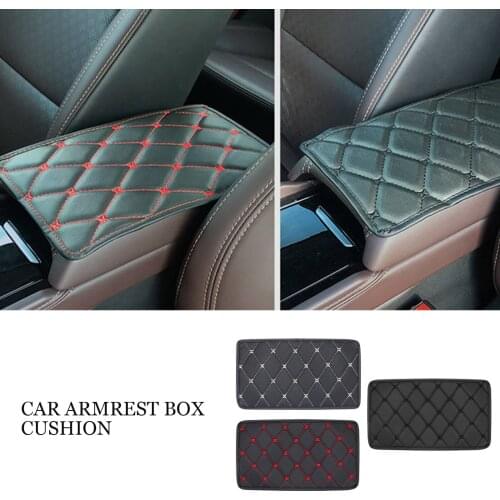 Soft Car Armrest Mat Interior Auto Armrests Storage Box Mats Armrest Cushion Cover Pad Automobiles Protector Waterproof Pad