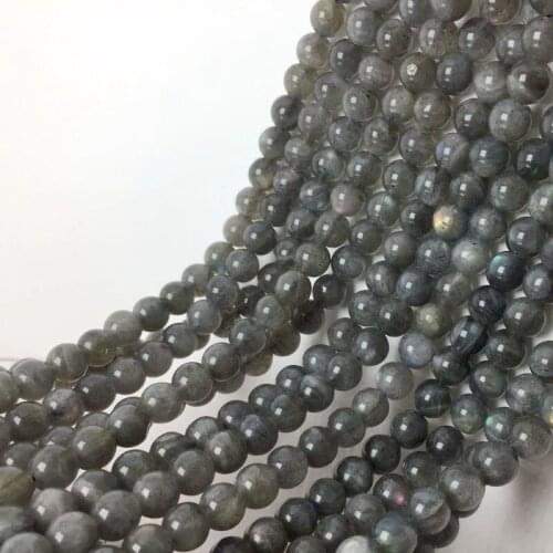 Wholesale Natural Stone Blue Labradorite Beads 4/6/8/10/12mm Pick Size For DIY Bracelet Necklace