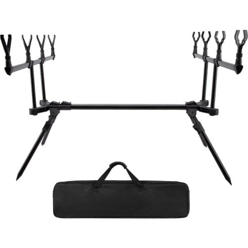 Aluminum Alloy Adjustable Durable Retractable Carp Fishing Rod Pod Stand Holder Fishing Pole Pod Stand